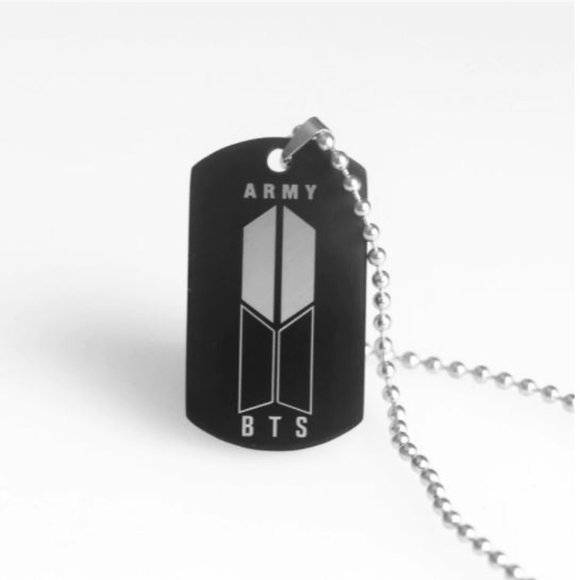 BTS 21 ARMY LOGO KPOP Bangtan Boys Pendant Letter Necklace Silver Color… - Picture 4 of 16